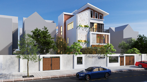 15+ Mẫu nhà mái lệch 3 tầng đẹp hiện đại