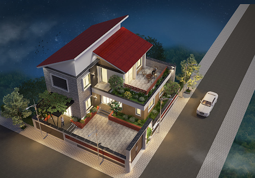 15+ Mẫu nhà mái lệch 3 tầng đẹp hiện đại